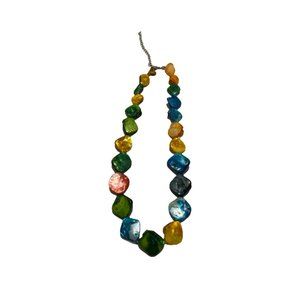 Handmade Colorful Painted Necklace